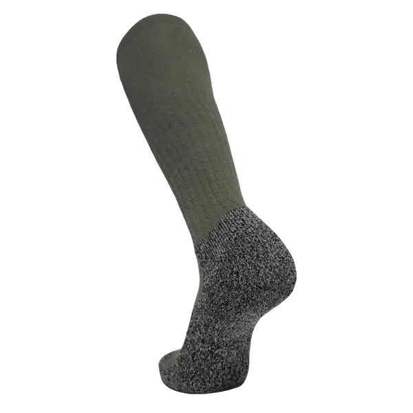 Rock Infiltrator Antimicrobial Rough Terrain Sock – Cushioned Boot Sock with Silver Fibers (X-Large, Men’s 13-15) / Foliage