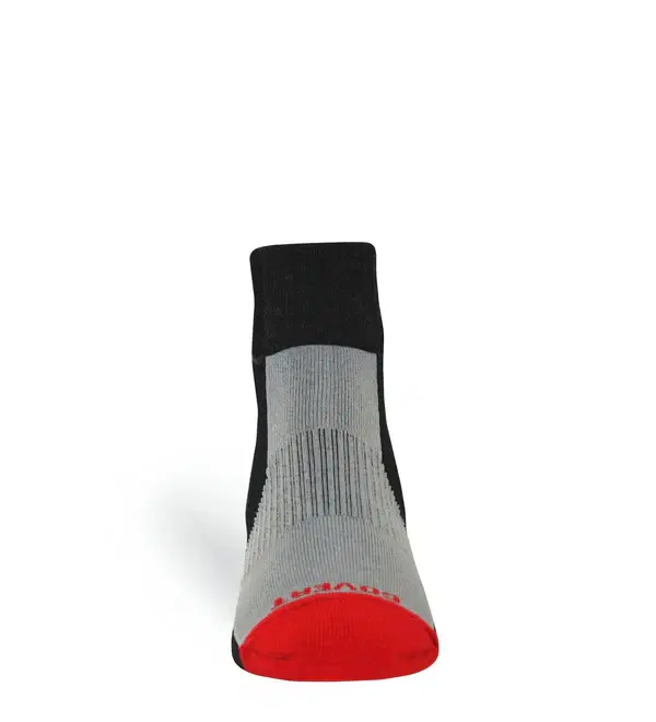 Performance Tri-Athlete Sock – Lightweight Moisture-Wicking Running & Cycling Socks (Large, Men’s 9-12, Women’s 11+) / Red