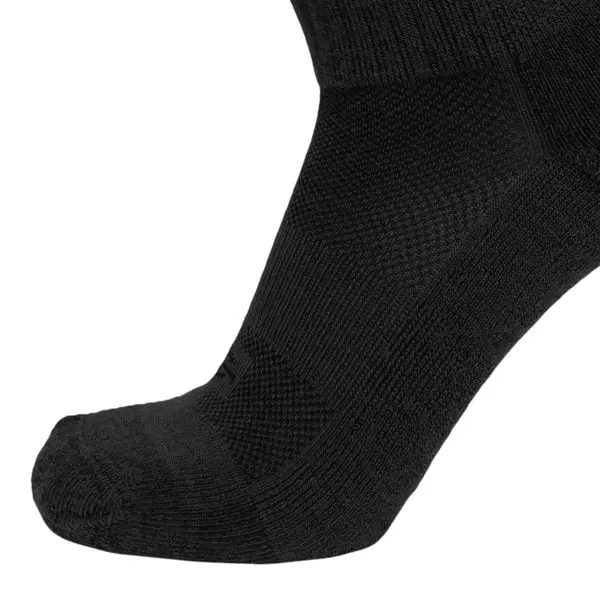 USA Merino Wool BEAST Crew – Tactical Sock with Moisture-Wicking, Odor-Resistant Merino (Large, Men's 9-12, Women's 11+) / Black