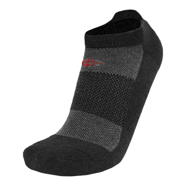 Wool BEAST Lo-Cut Sock – Natural USA Merino Wool + Moisture-Wicking & Blister-Resistant (X-Large, Men’s 13–15) / Charcoal