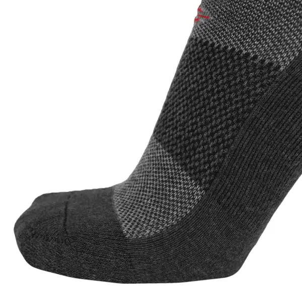 Wool BEAST Lo-Cut Sock – Natural USA Merino Wool + Moisture-Wicking & Blister-Resistant (X-Large, Men’s 13–15) / Charcoal