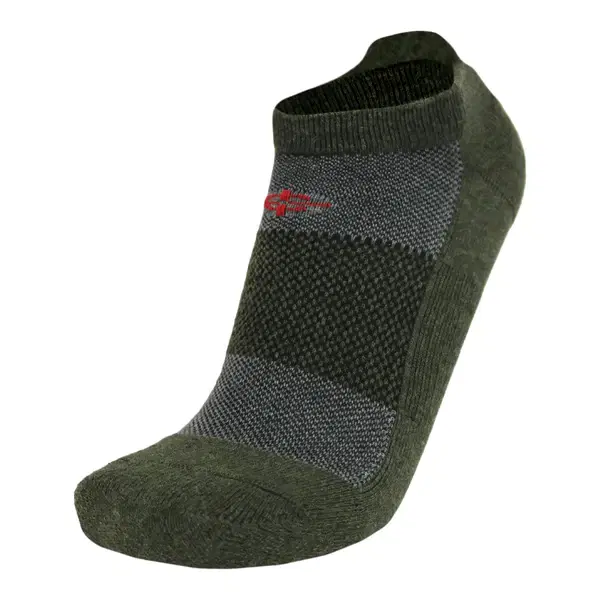 Wool BEAST Lo-Cut Sock – Natural USA Merino Wool + Moisture-Wicking & Blister-Resistant (X-Large, Men’s 13–15) / OD Green