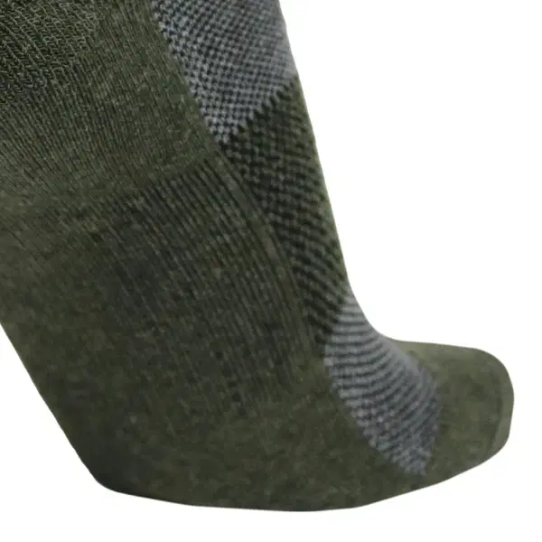 Wool BEAST Lo-Cut Sock – Natural USA Merino Wool + Moisture-Wicking & Blister-Resistant (X-Large, Men’s 13–15) / OD Green