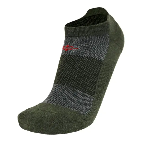 Wool BEAST Lo-Cut Sock – Natural USA Merino Wool + Moisture-Wicking & Blister-Resistant (Medium, Men’s 4–8, Women’s 5–10) / OD Green