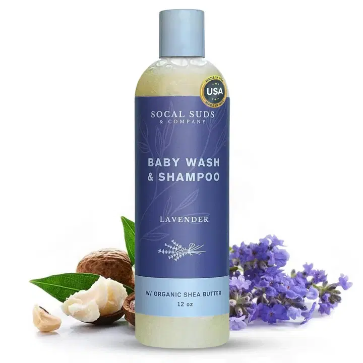 Baby Body Wash & Shampoo - Shea Moisture for Sensitive Skin - Fragrance Free Hair & Body Soap - Gentle Bath Products for Toddlers & Babies - 1 Pack Fragrance Free 12oz Bottles