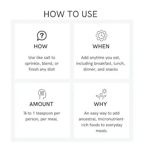 Superfood Seasoning – Organ-Based All-Purpose Blend, 28 g Travel Pack – Southwest