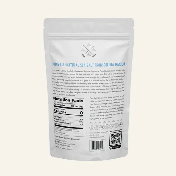 Colima Sea Salt – Hand-Harvested Unrefined Sea Salt, Coarse Moist Granules